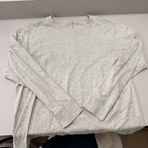 lululemon all yours tee - cotton - grey - size 6